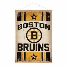 Boston Bruins, Canvas Wall Tapestry, Large, 54x36 - NHL Home