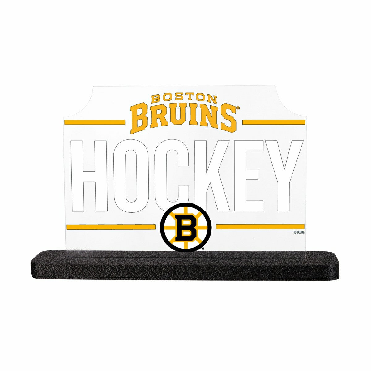 Boston Bruins Hockey Rectangle Desklite LED Decor - NHL Home