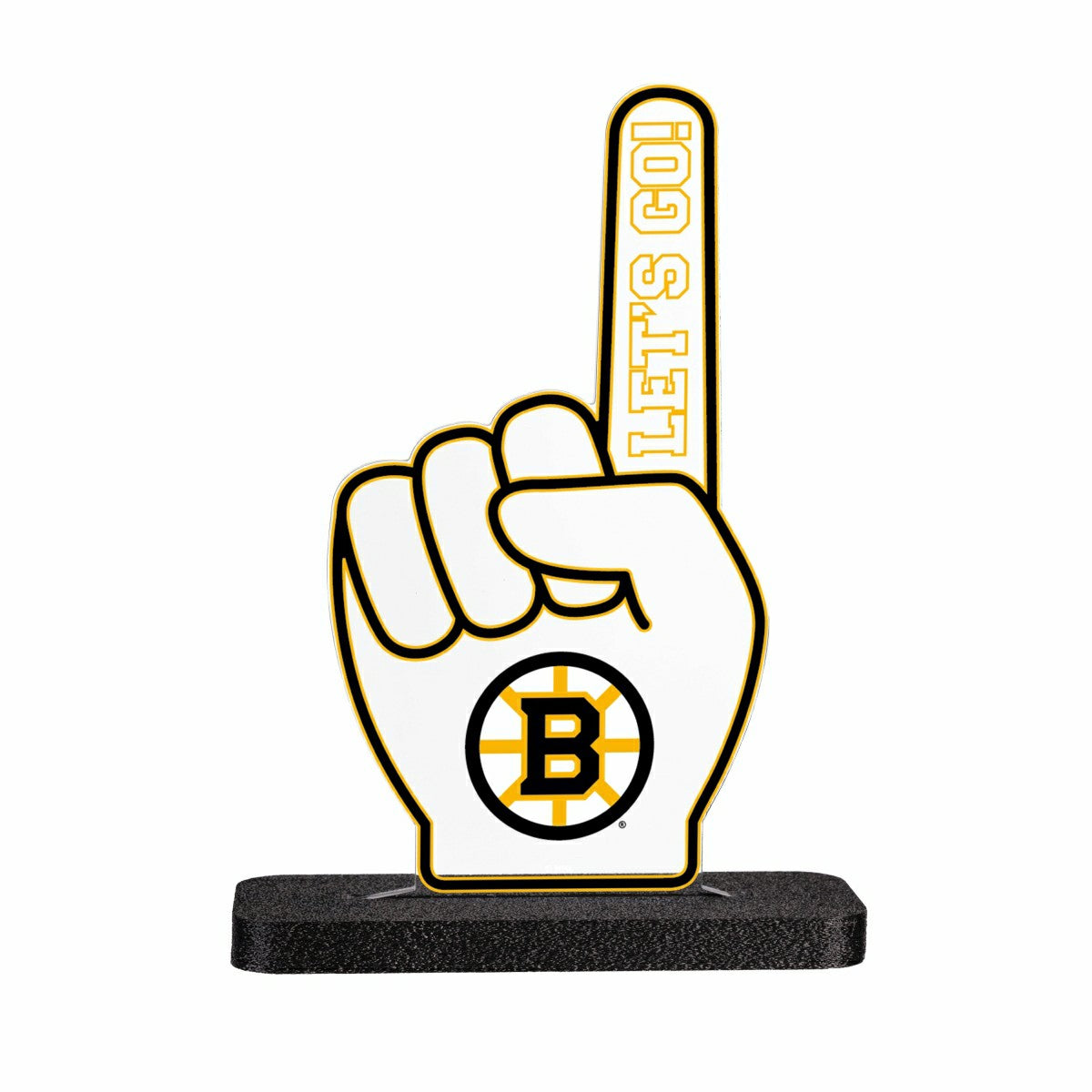 Boston Bruins Hockey Foam Finger Desklite LED Decor - NHL Home