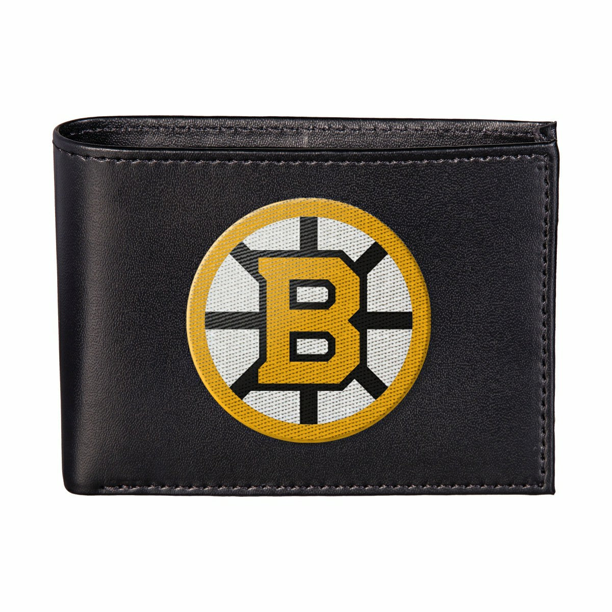 Boston Bruins Black Bi-Fold Embroidered Wallet w/ RFID Blocking - NHL Home