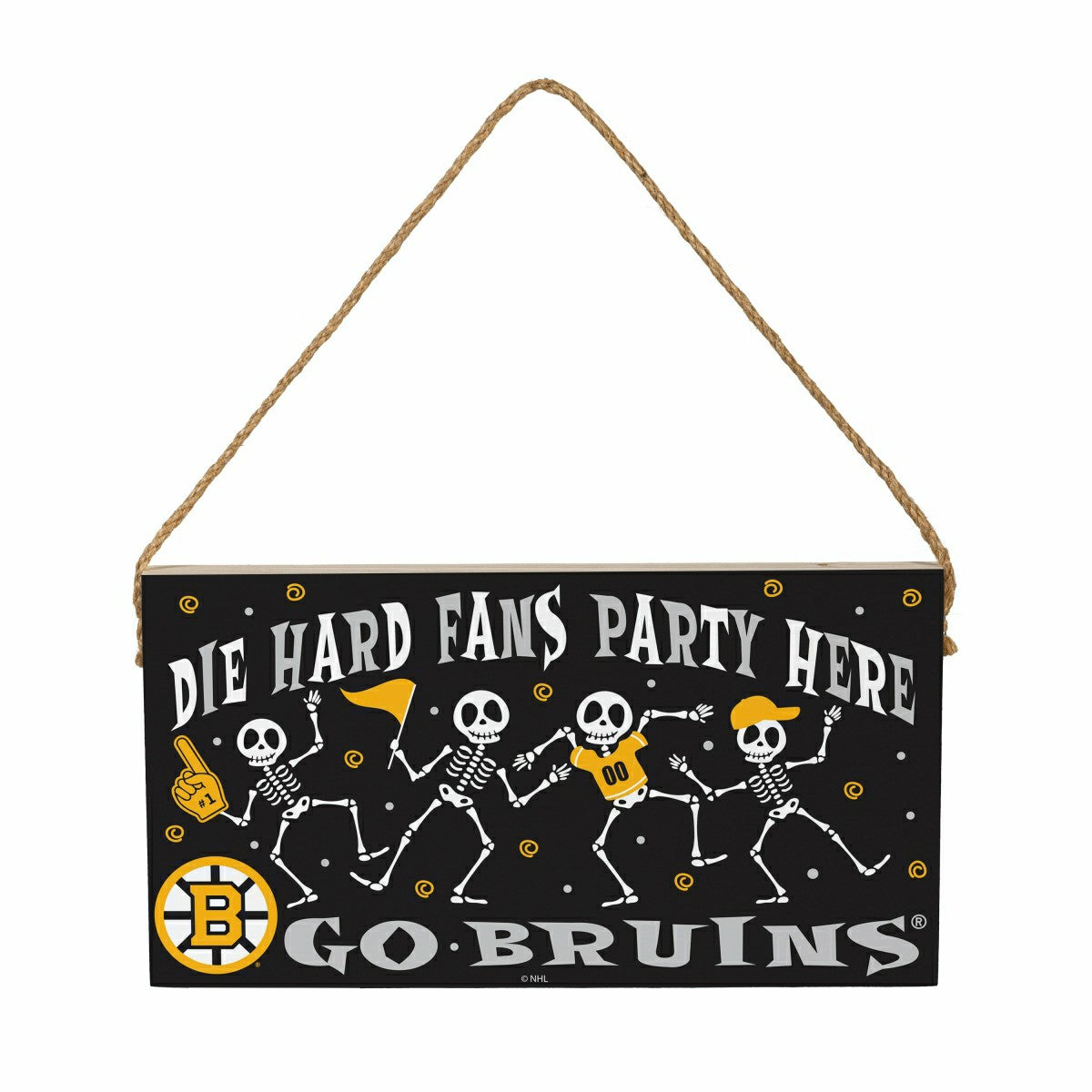 Boston Bruins Halloween Wood Wall Sign, 6x11 - NHL Home