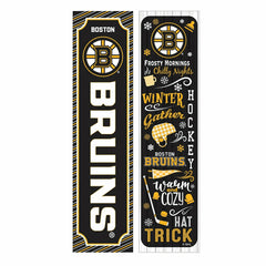 Boston Bruins Winter Seasonal Double Sided Large Leaner, 46" - NHL Home