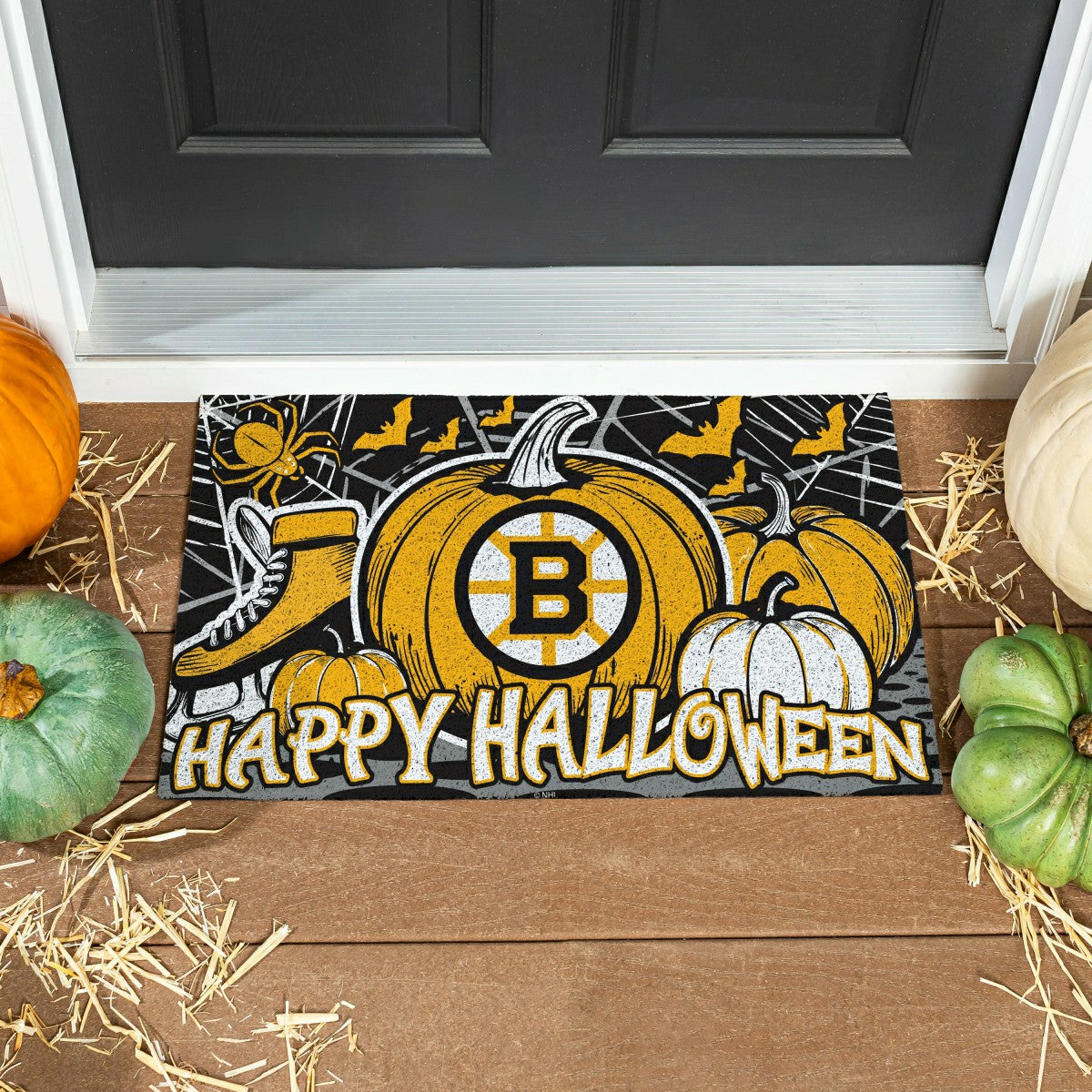 Boston Bruins Halloween PVC Mat, 28"x16" - NHL