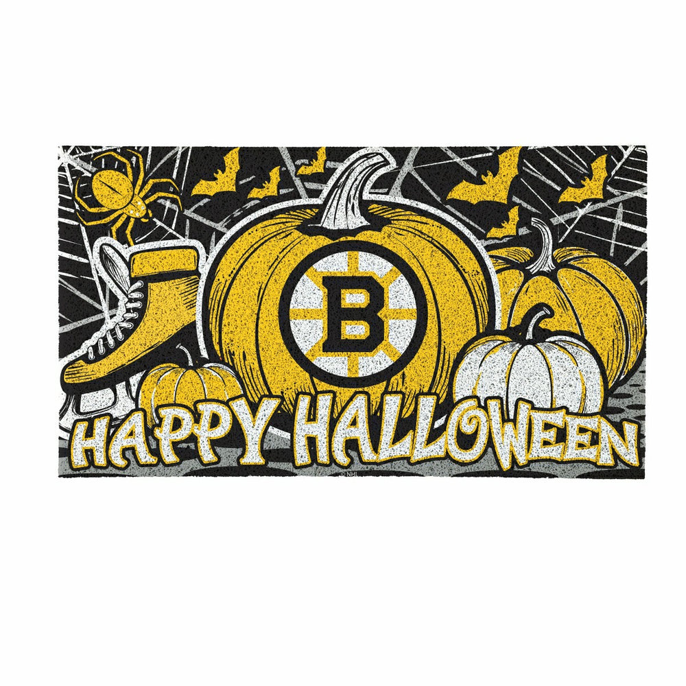 Boston Bruins Halloween PVC Mat, 28"x16" - NHL