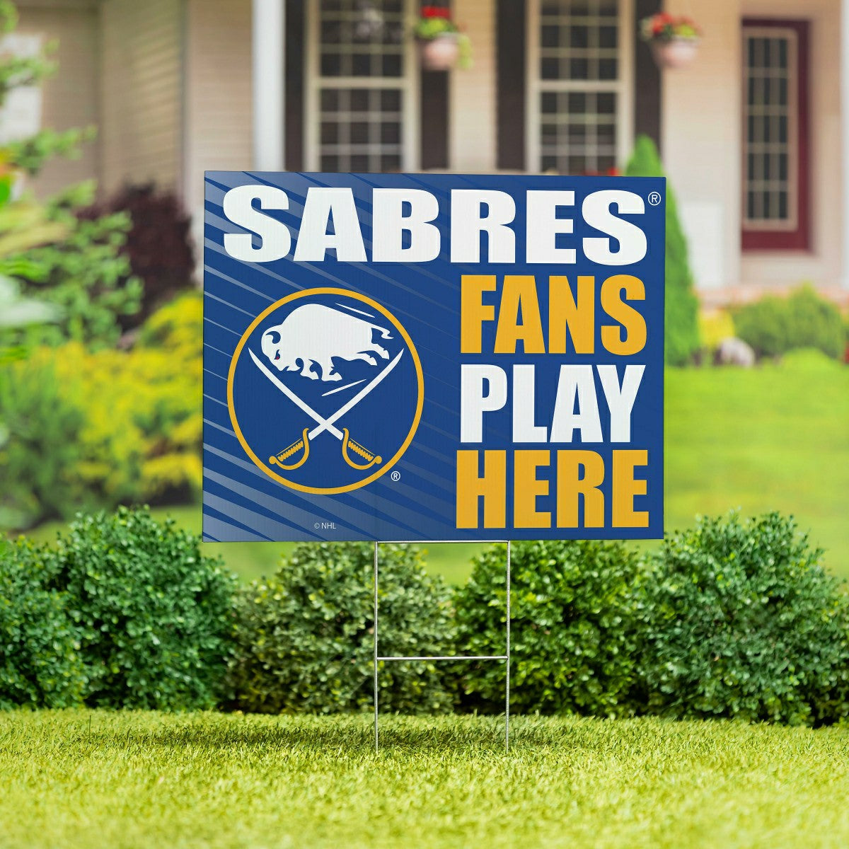 Buffalo Sabres Coroplast Yard Sign "Fans Play Here" - NHL Home