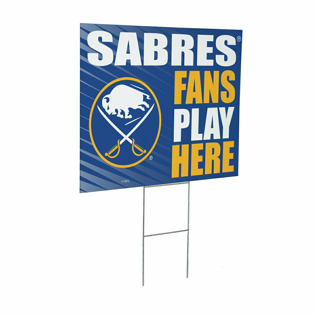 Buffalo Sabres Coroplast Yard Sign "Fans Play Here" - NHL Home