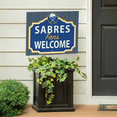 Buffalo Sabres Coroplast Yard Sign, "Fans Welcome" - NHL Home