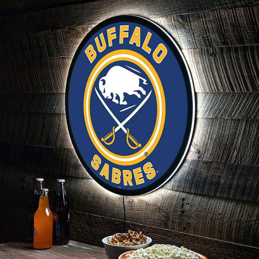 LED Wall Decor, Round, Buffalo Sabres - NHL Home