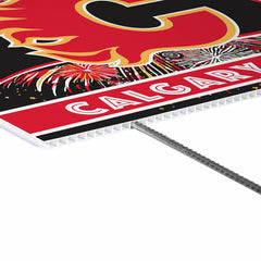 Calgary Flames Yard Sign, Patriotic - NHL Home