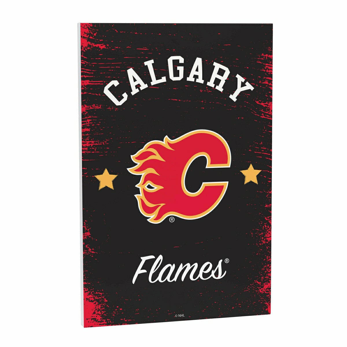 Calgary Flames Wood Wall Sign, 16x24 - NHL Home