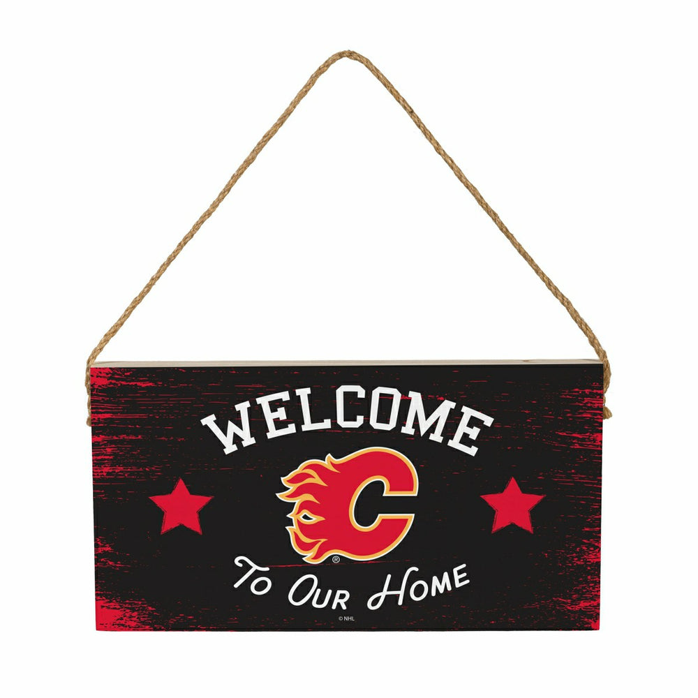 Calgary Flames Wood Wall Sign, 6x11 - NHL Home