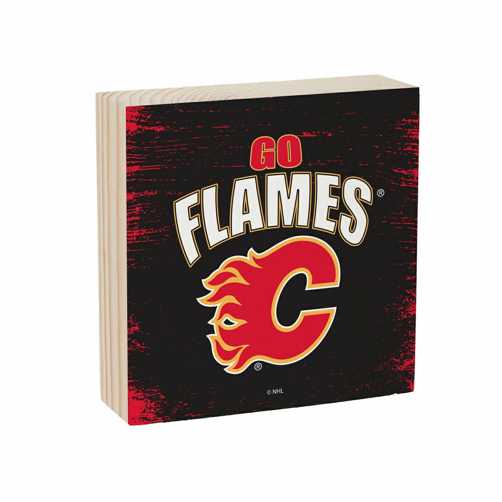 Calgary Flames Plock, Down Home Fans, 6x6 - NHL Home