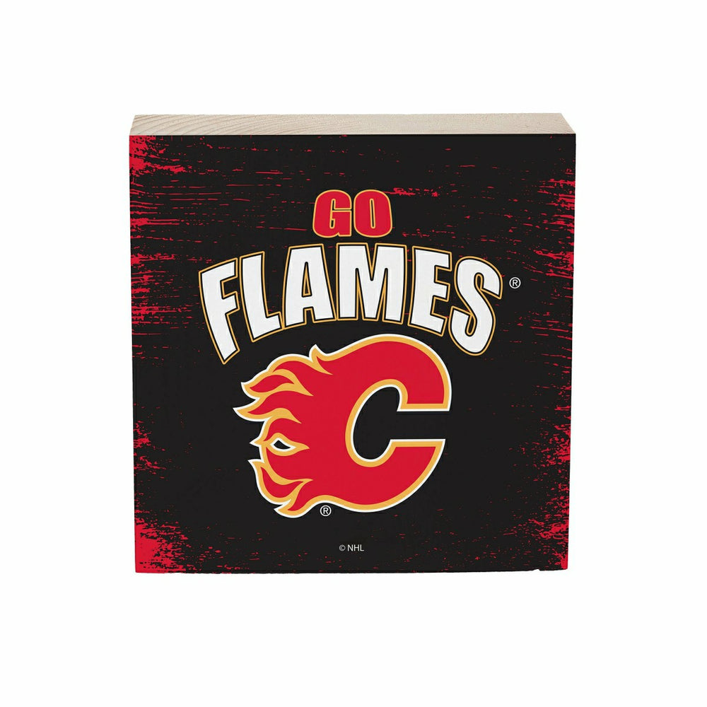 Calgary Flames Plock, Down Home Fans, 6x6 - NHL Home