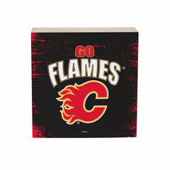 Calgary Flames Plock, Down Home Fans, 6x6 - NHL Home
