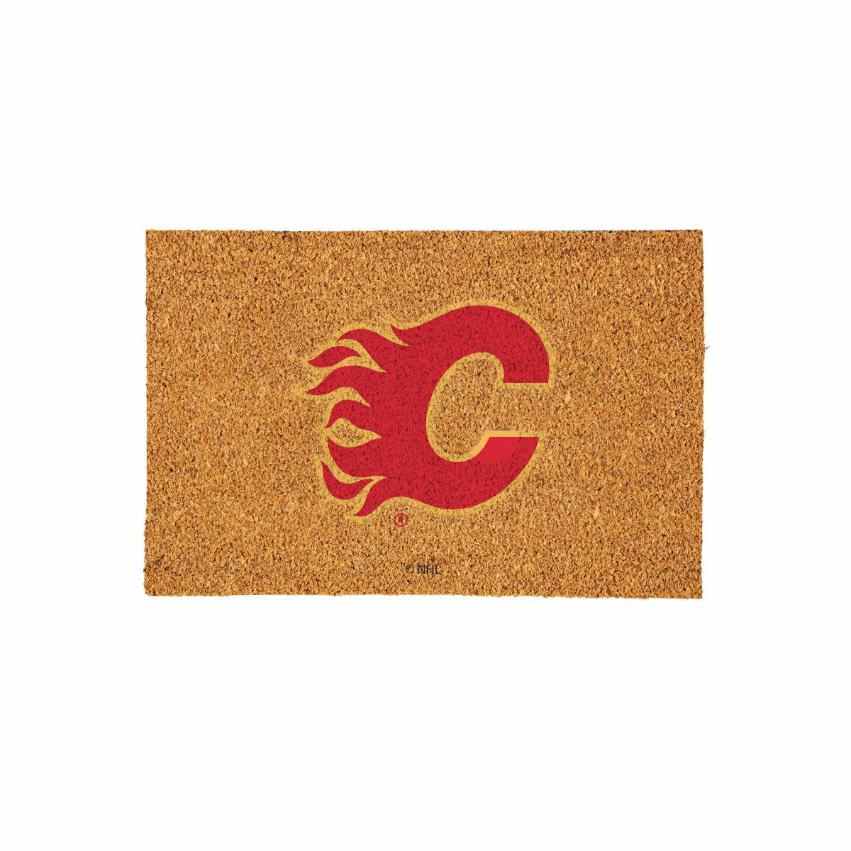 Calgary Flames Large Full Color Coir Mat, 36"x24" - NHL