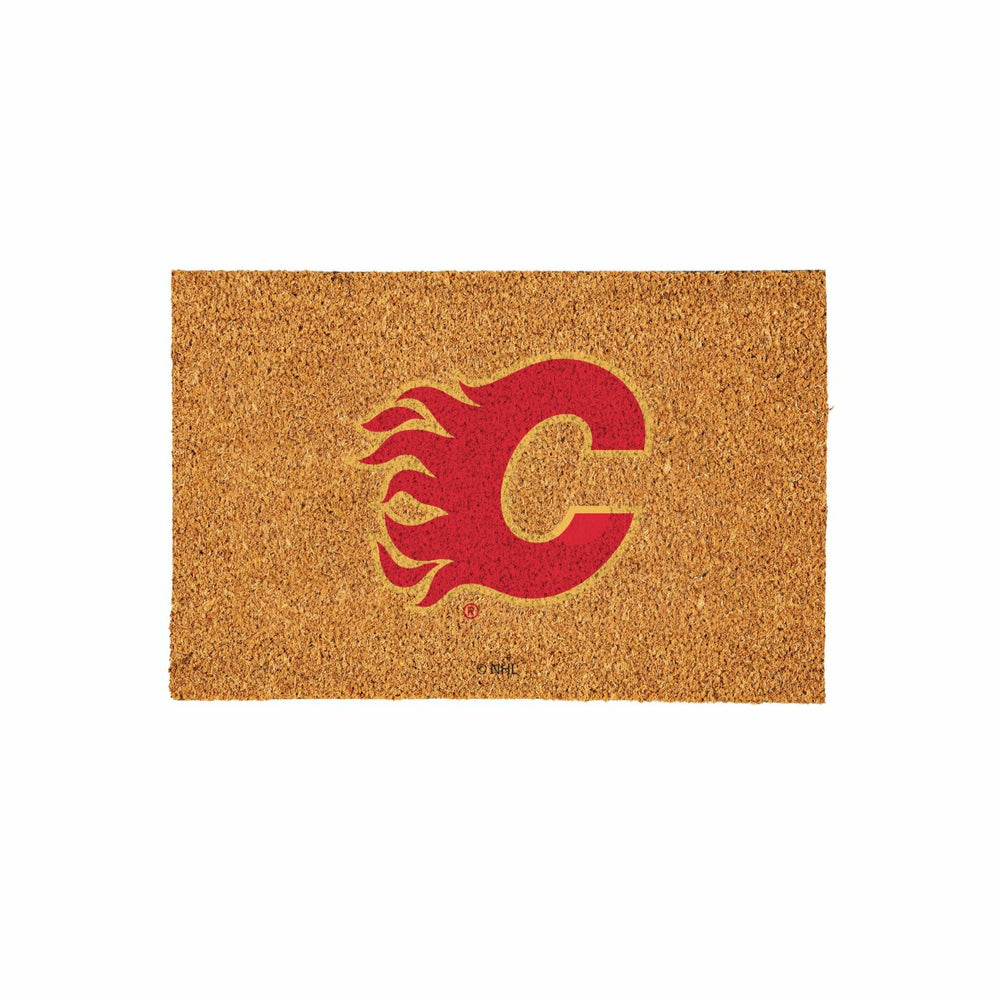 Calgary Flames Large Full Color Coir Mat, 36"x24" - NHL
