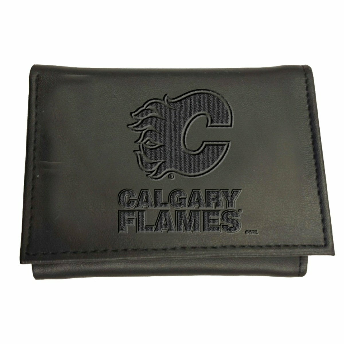 Calgary Flames, Tri-Fold Wallet, Black - NHL Home