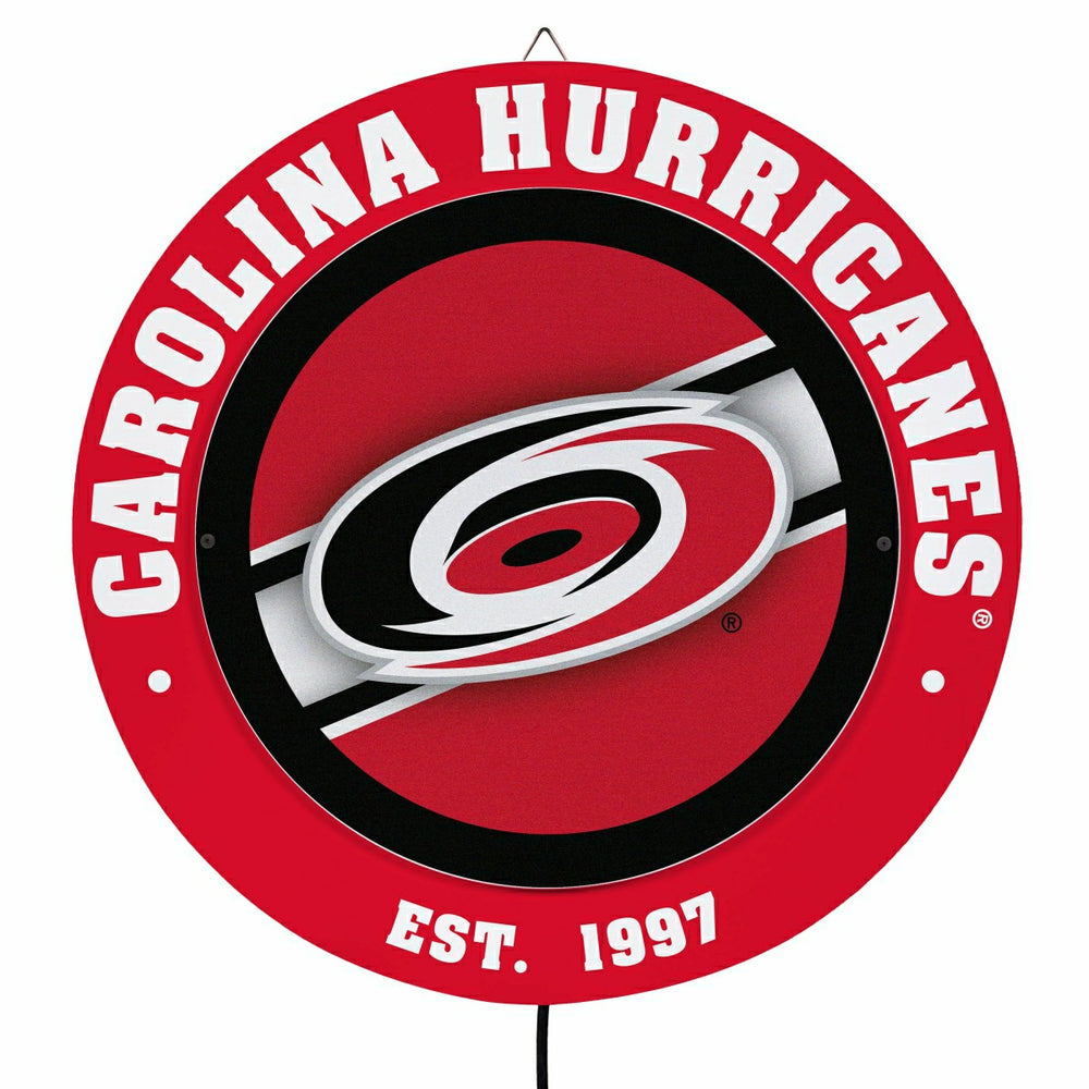 Carolina Hurricanes, Metal Lite, Round - NHL
