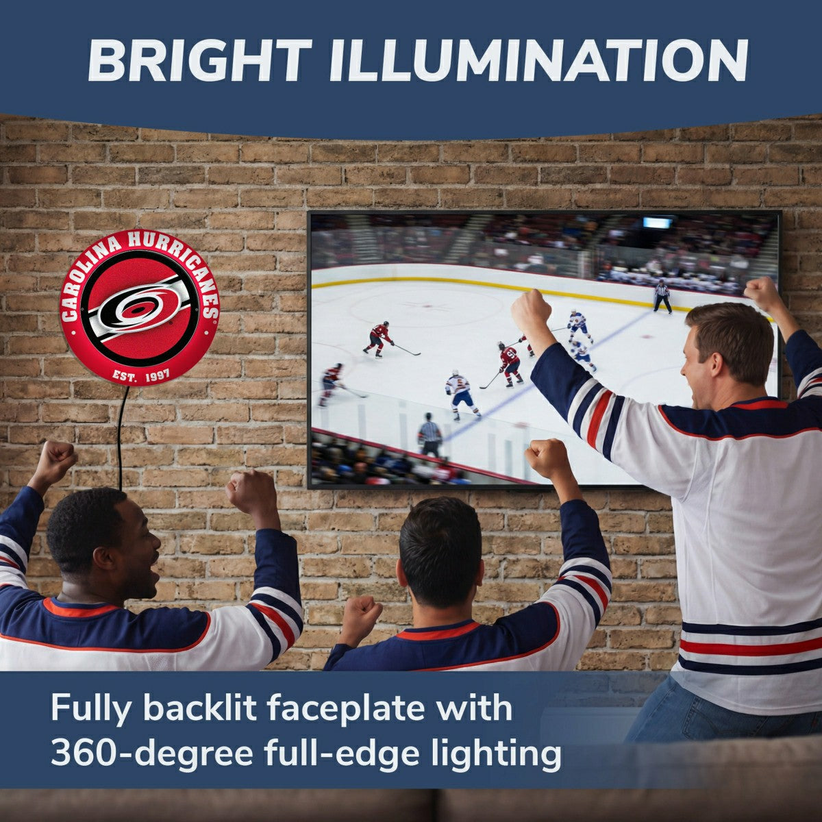 Carolina Hurricanes, Metal Lite, Round - NHL