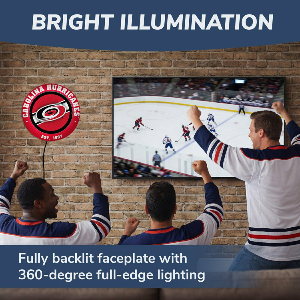Carolina Hurricanes, Metal Lite, Round - NHL