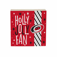 Carolina Hurricanes Block, Holiday, 6x6 - NHL Home