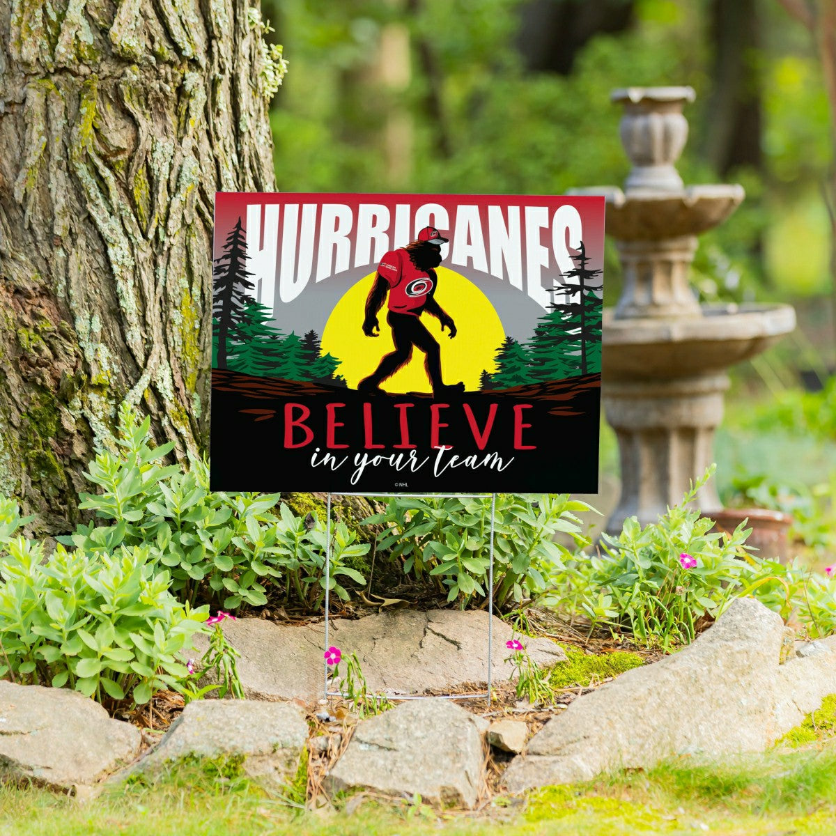 Carolina Hurricanes Yard Sign, Bigfoot - NHL Home