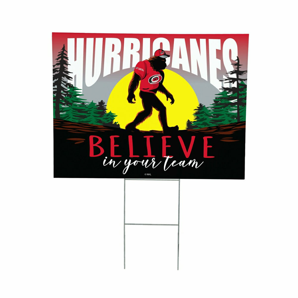 Carolina Hurricanes Yard Sign, Bigfoot - NHL Home