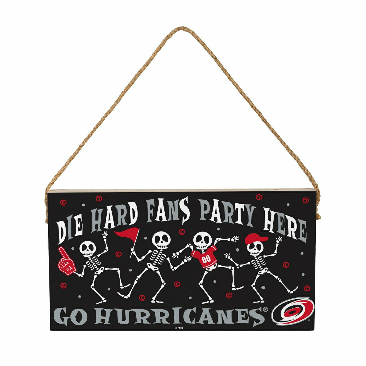 Carolina Hurricanes Halloween Wood Wall Sign, 6x11 - NHL Home