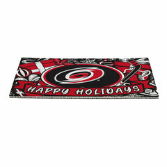 Carolina Hurricanes Holiday PVC Mat, 28"x16" - NHL