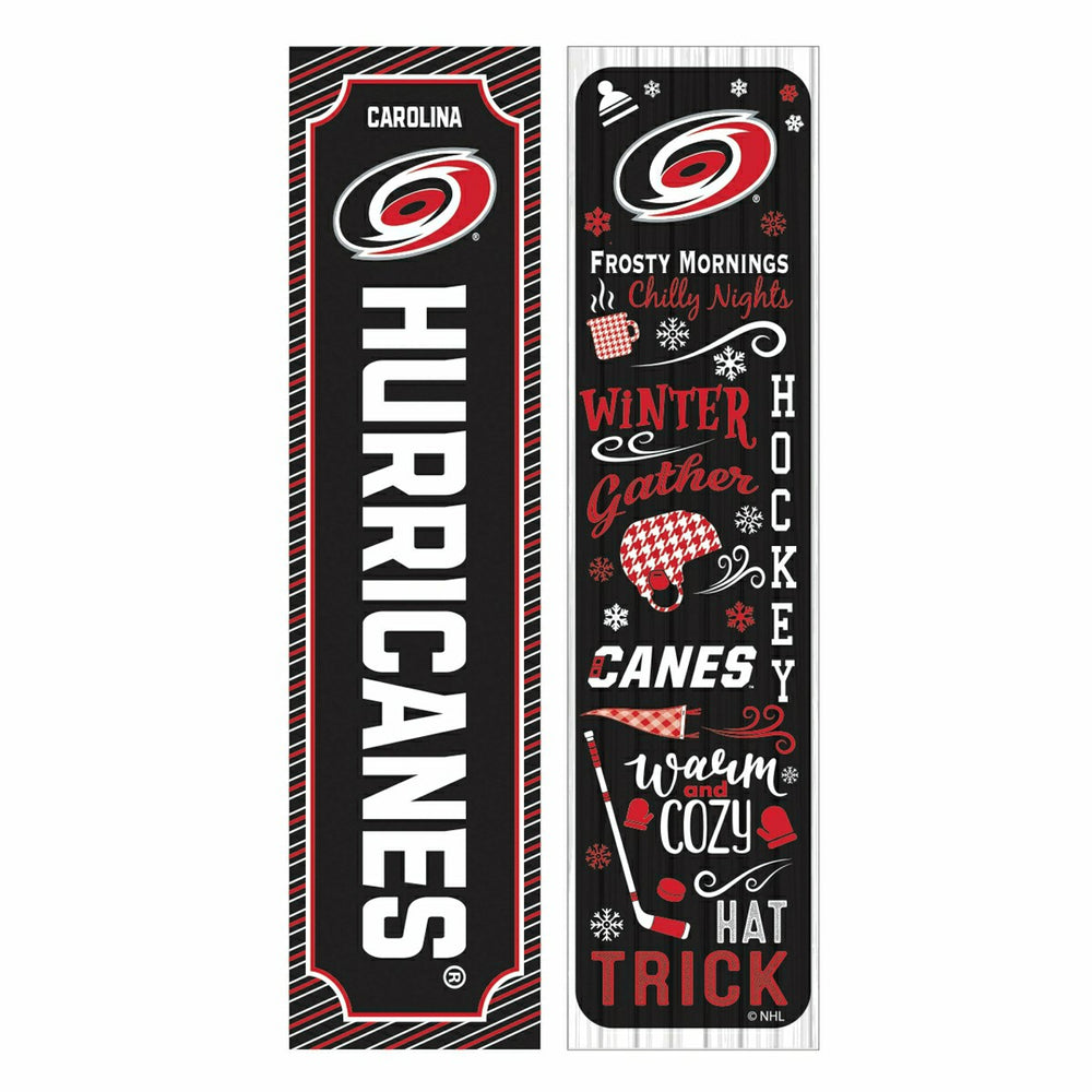 Carolina Hurricanes 46" Double Sided Leaner, Winter Seasonal - NHL Home