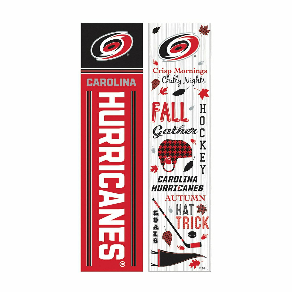 Carolina Hurricanes 46" Double Sided Leaner, Fall Seasonal - NHL Home