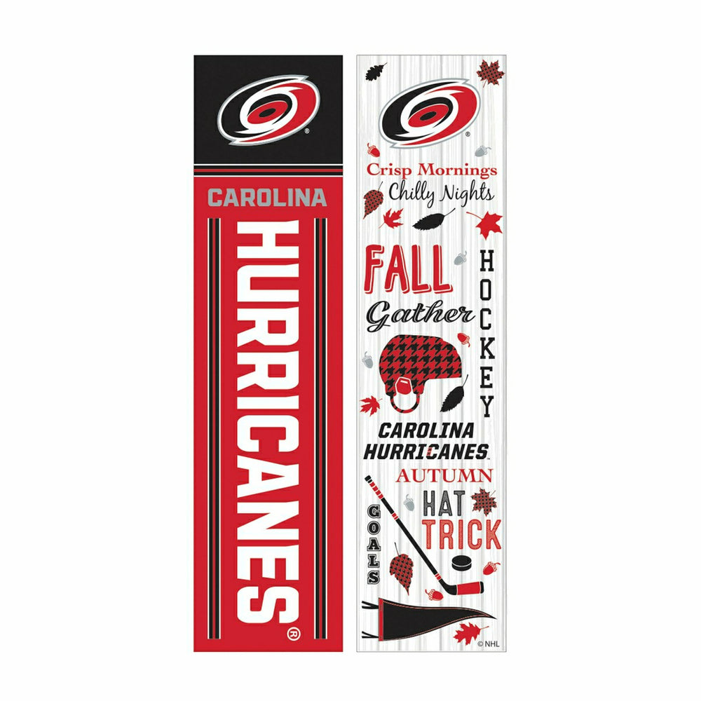 Carolina Hurricanes 46" Double Sided Leaner, Fall Seasonal - NHL Home