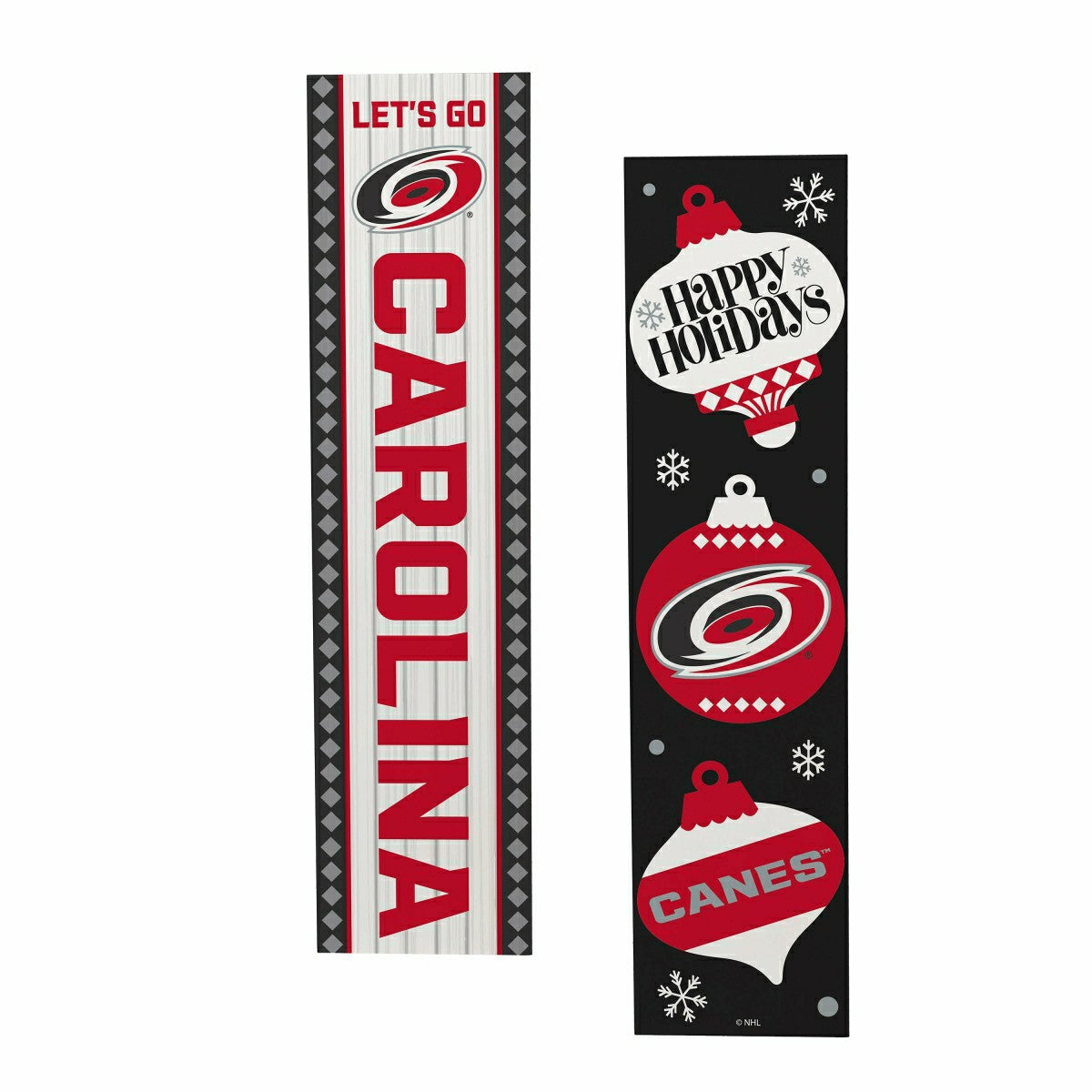 Carolina Hurricanes 47" Double Sided Leaner, Christmas - NHL Home