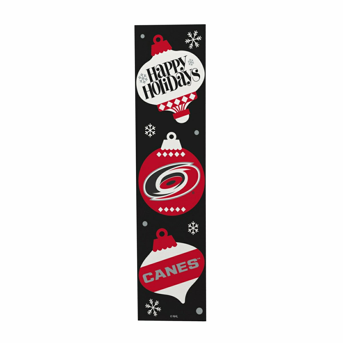 Carolina Hurricanes 47" Double Sided Leaner, Christmas - NHL Home