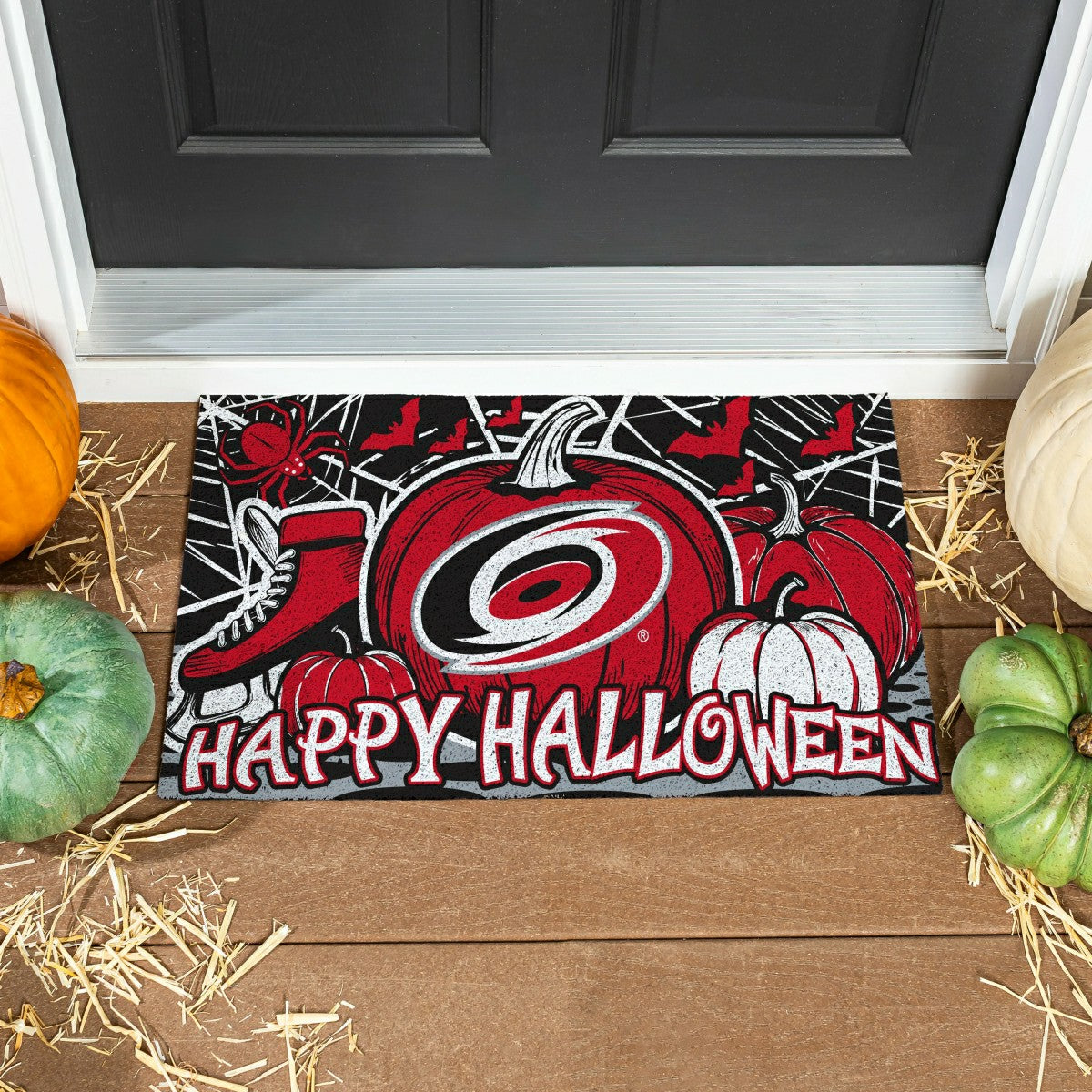 Carolina Hurricanes Halloween PVC Mat, 28"x16" - NHL