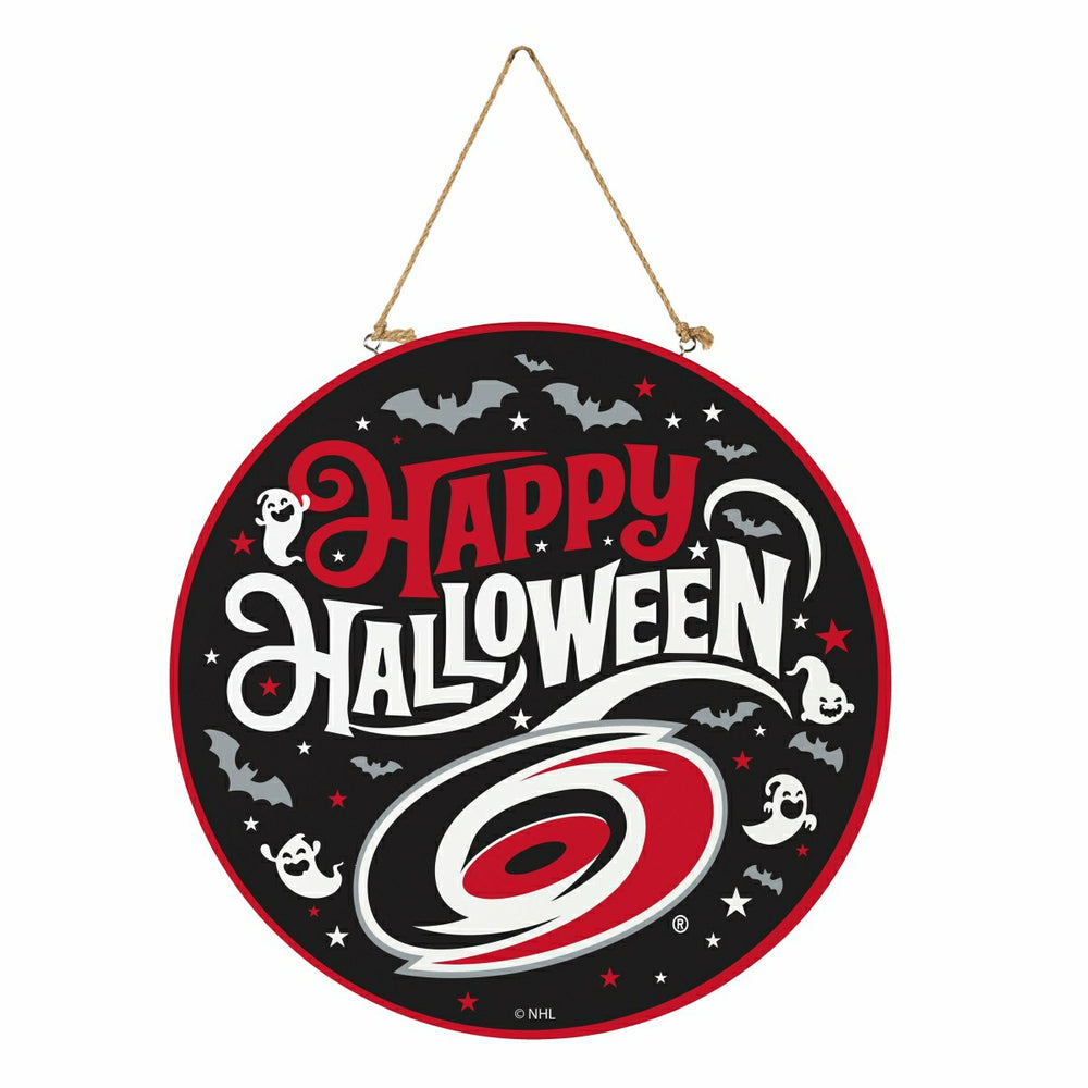 Carolina Hurricanes Halloween Round Door Décor with Hanging Rope, 18x1 - NHL Home
