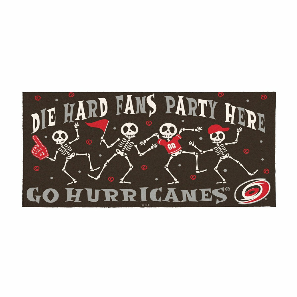Carolina Hurricanes Flocked Coir Halloween Sassafras Switch Mat, 22"x1 - NHL