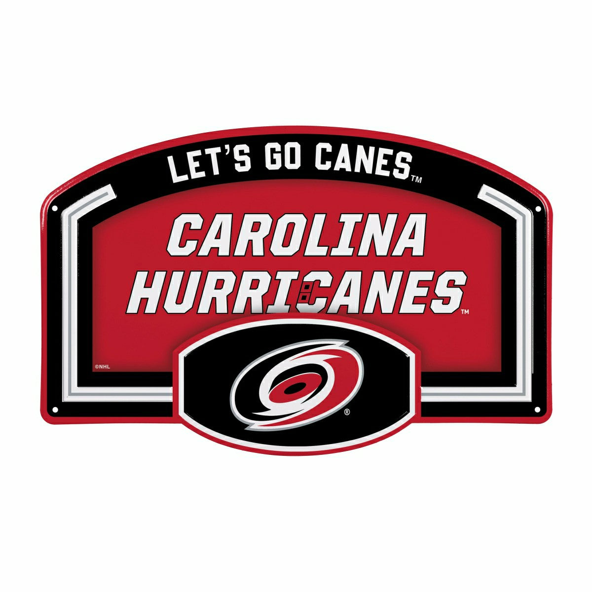 Carolina Hurricanes USA Embossed Steel Wall Sign, 11" x 17" - NHL Home