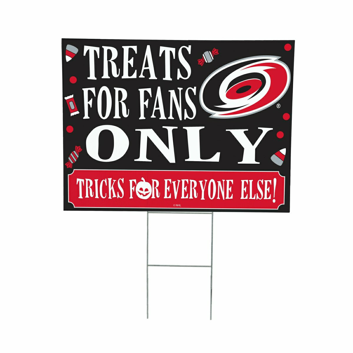 Carolina Hurricanes Yard Sign, Halloween Treats for Fans - NHL Home