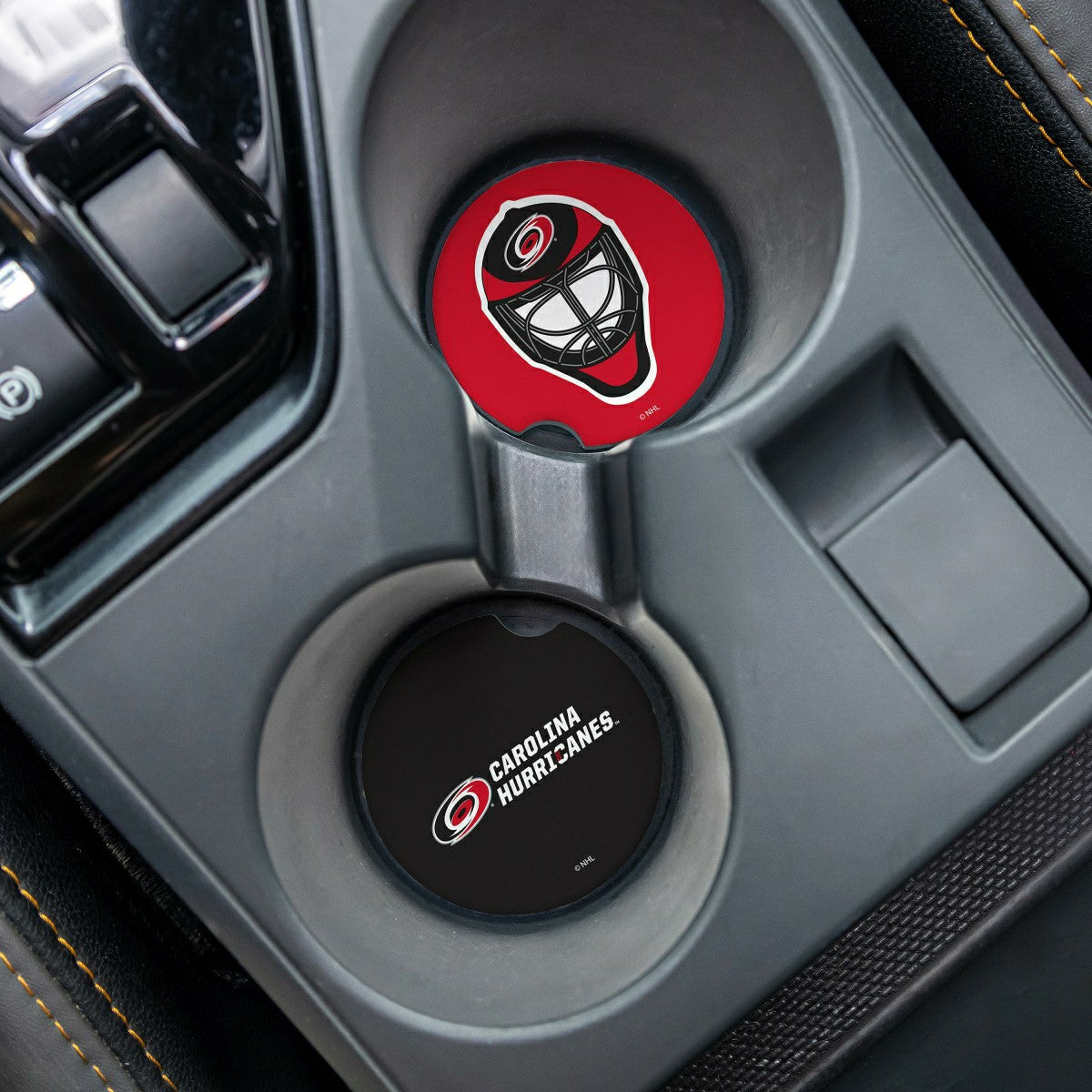 Carolina Hurricanes Car Coaster Set, 2pc - NHL Home