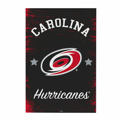 Carolina Hurricanes Wood Wall Sign, 16x24 - NHL Home
