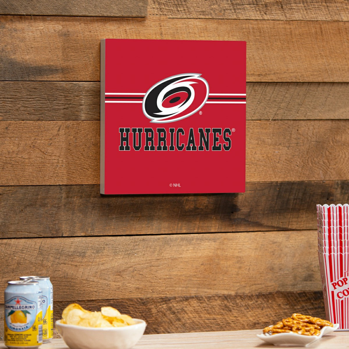 Carolina Hurricanes Wood Wall Sign, 12x12 - NHL Home