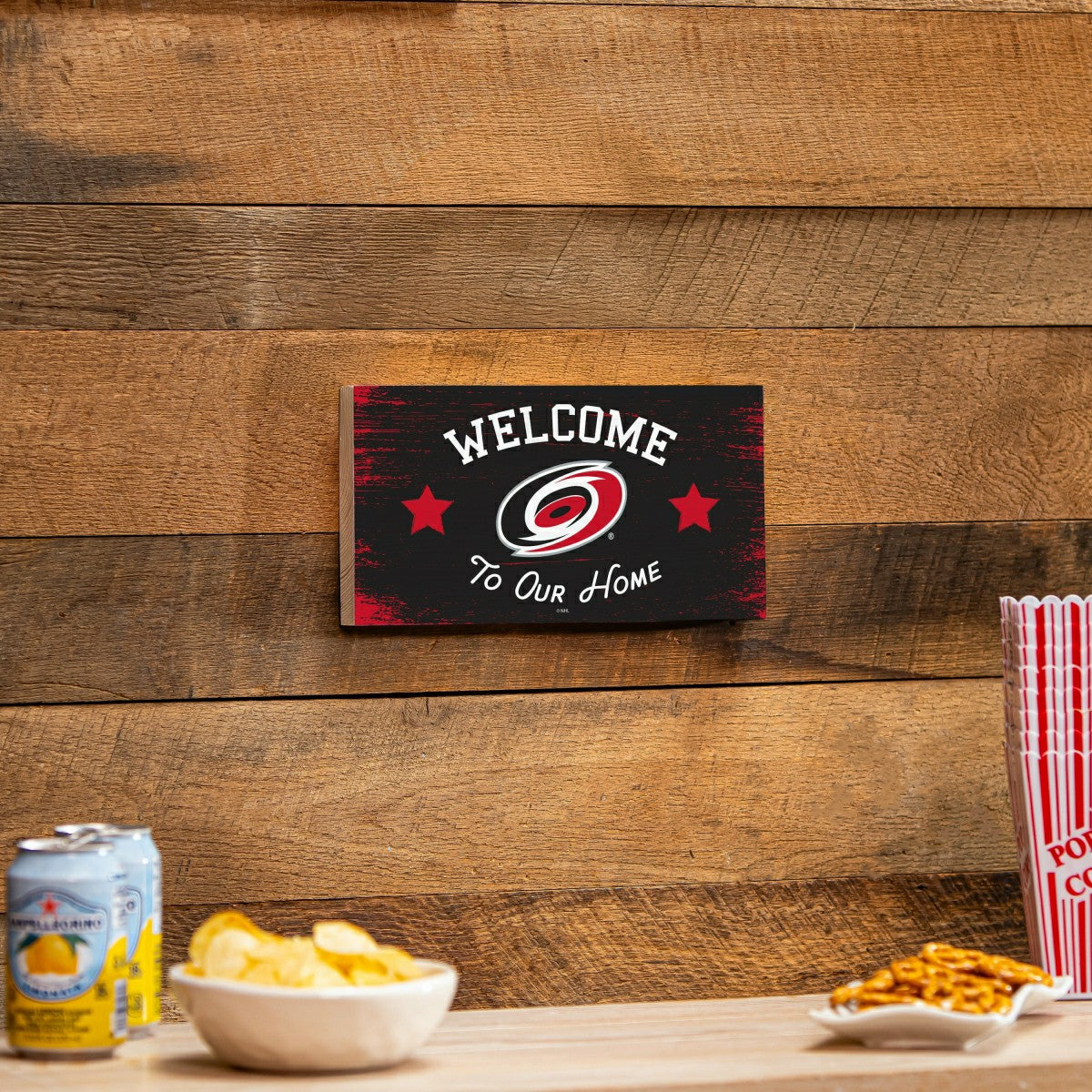 Carolina Hurricanes Wood Wall Sign, 6x11 - NHL Home
