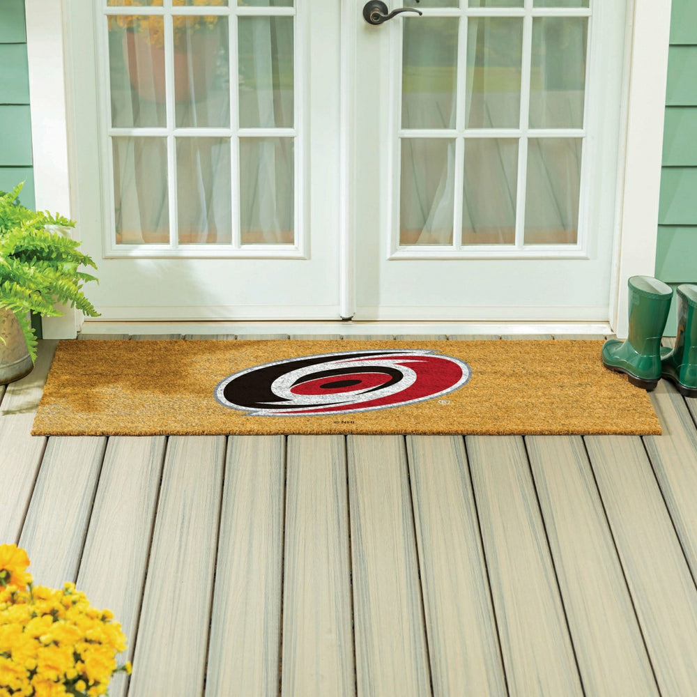 Carolina Hurricanes Extra Large Full Color Coir Mat, 60"x24" - NHL
