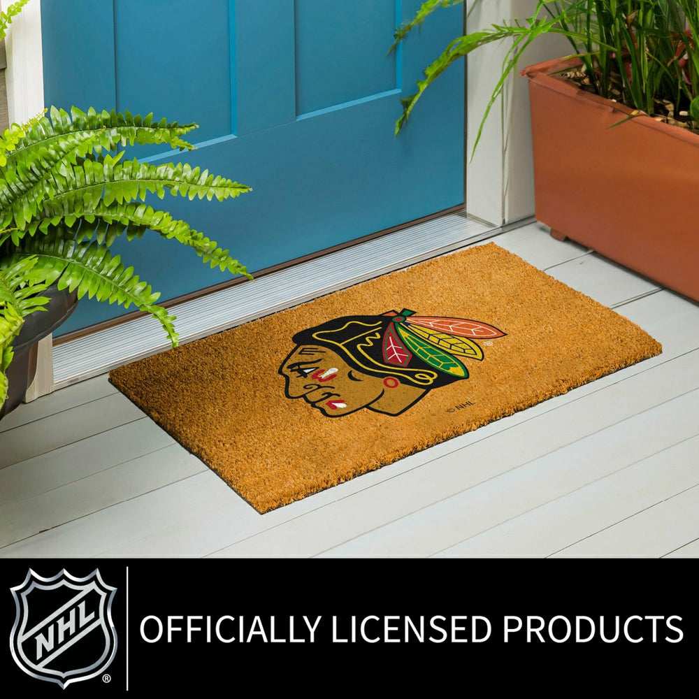 Coir Mat, 16"x28", Chicago Blackhawks - NHL