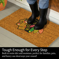 Coir Mat, 16"x28", Chicago Blackhawks - NHL