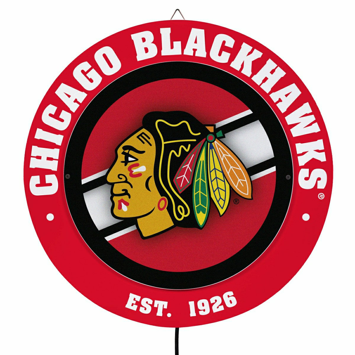 Chicago Blackhawks, Metal Lite, Round - NHL