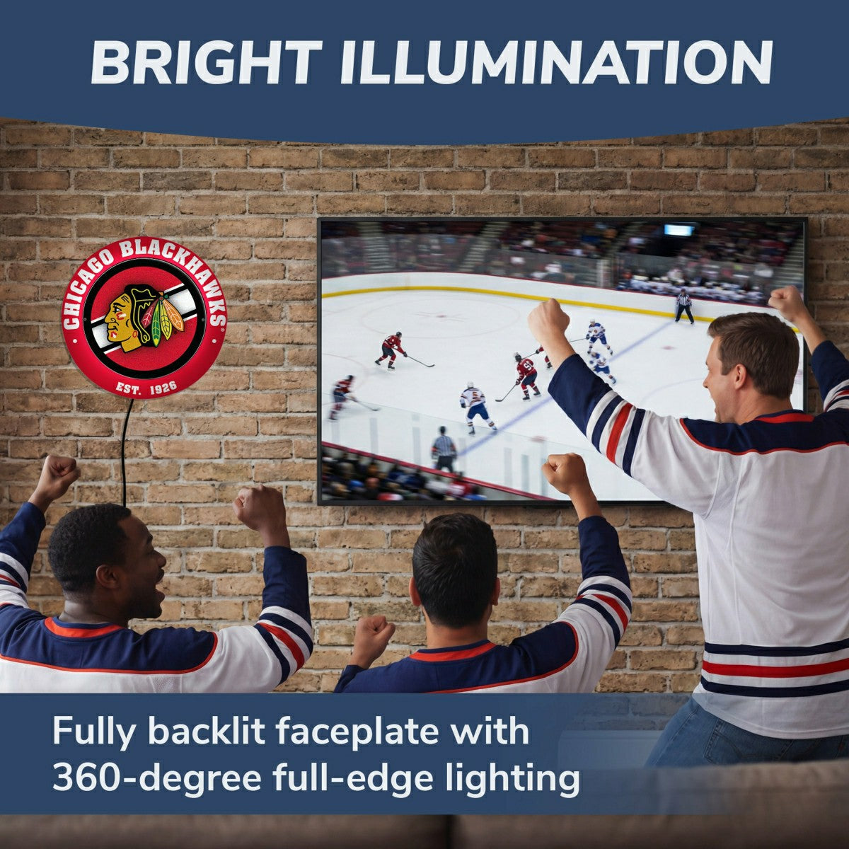Chicago Blackhawks, Metal Lite, Round - NHL