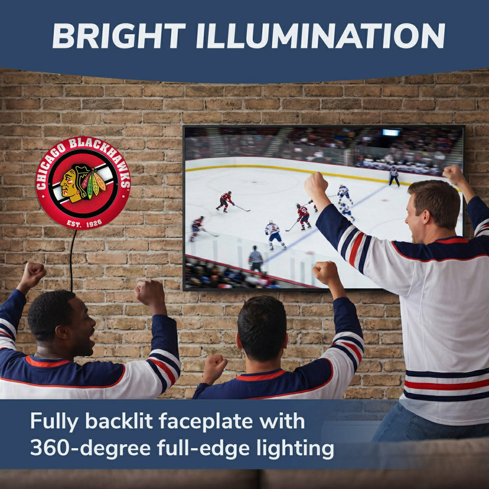 Chicago Blackhawks, Metal Lite, Round - NHL