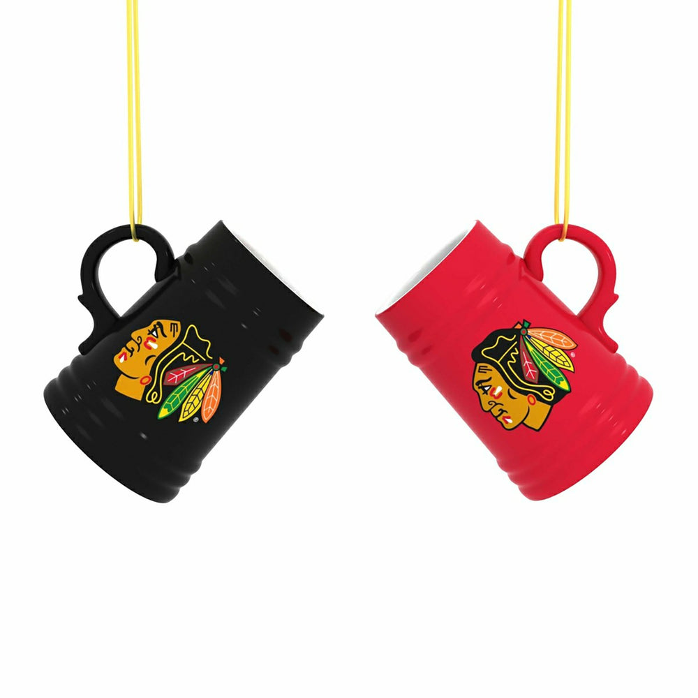 Chicago Blackhawks Ceramic Mini Stein, 3oz, set of 2 - NHL Home